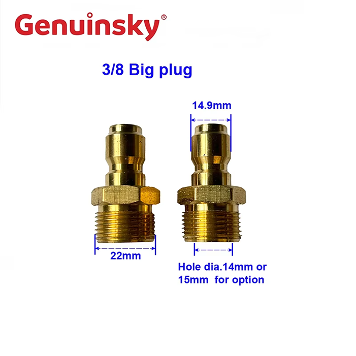 Messinki 3/8 tuuman nopea iso pistoke M22 Messinki 3/8 tuuman nopea iso pistoke M22